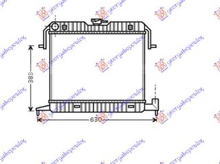 Ψυγειο 1,8-2,0cc -A/C (40x50) Opel Omega A 88-91 - 047606300