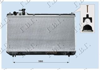 Ψυγειο 2,0I 16V +/-A/C (35x69,3)ΑΝΩ Πυρο Toyota Rav 4 (XA10) 95-98