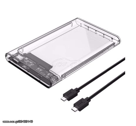 Εξωτερική Θήκη Σκληρού Δίσκου -  External Case  Transparent  ORICO 2139C3-G2-CR HDD Case SATA to USB3.1 Gen2 Type-C External Enclosure  (Κωδ. 1-PER0008)