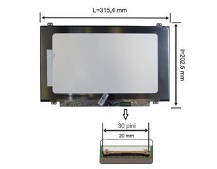 Οθόνη Laptop - LED monitor 14.0'' 1920x1080 FHD 30pin 315mm EDP Slim IPS Laptop Display panel (Κωδ. 1-SCR0062)