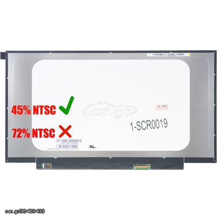 Οθόνη Laptop 14.0" 1920x1080 LED 30 pin IPS nobrackets narrow EDP Slim Glossy NV140FHM-N4B fit NV140FHM-N62 N61 N3B N47 N4C LP140WF7 SPC1 N140HCA-EBA LCD IPS Laptop screen-monitor (Κωδ.-1-SCR0019