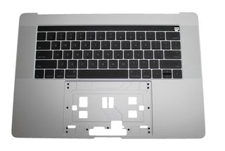 Πληκτρολόγιο Laptop Apple MacBook Pro 15" (2017) Touch Bar A1707 EMC 3162 MPTR2LL/A MPTT2LL/A 661-06377 SIlver Top Case Laptop Keyboard (Κωδ. 40546USTOPCASE)