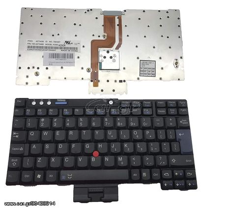 Πληκτρολόγιο-Keyboard Laptop IBM Lenovo Lenovo IBM Thinkpad X60 X61 42T3435 07T0EL 42T3467 137164-001 KS2-US 7260  (Κωδ.40553US)