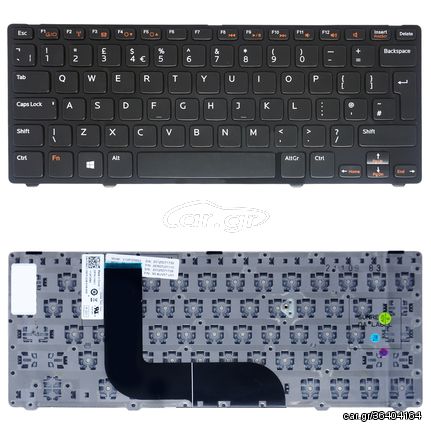 Πληκτρολόγιο Laptop Dell Inspiron 14z-5423 Series 0154C1 MP-11K5  UK BLACK KEYBOARD(Κωδ.40024UK)