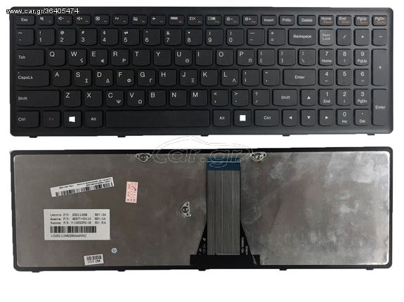 Πληκτρολόγιο Laptop Lenovo Keyboard 25013004 MP-24L21US-6864 25211028 25211020 59387570 59401418 59406579 59406940 MP-12U73US-686 T6E1-US G500S G505S S500 S510 S510P Z510 25211050 MP-24L22-US 25013004