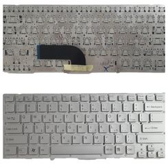 Πληκτρολόγιο Ελληνικό-Greek Laptop Keyboard  Sony VAIO VPCSA VPCSB VPCSC VPCSD PCG-41218M  148949681 9Z.N6BBF.001 GREEK VERSION SILVER  (Κωδ.40594GRSILVERNOFRAME)