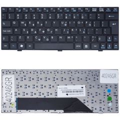 Πληκτρολόγιο Ελληνικό - Greek Keyboard Laptop MSI S1N-1EUK341-SA0 V103622AK1 S1N-1EUK2E1 V103622BK1 MSI U130 U135 U135DX U160DX U100 U160 U180 Uk Layout with Frame(Κωδ.40246GR)