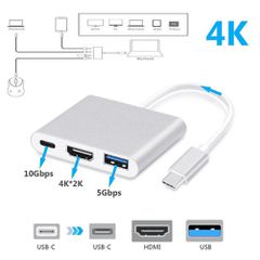 USB3.1 Type-C to HDMI+USB 3.0+Type-C (Κωδ. 1-DOCK010)-thumb-1