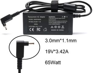 Τροφοδοτικό Laptop - AC Adapter Φορτιστής Acer 19V 3.42A 65W A11-065N1A A13-045N2A ADP-45HE B N15Q8 N15Q9 PA-1450-26 PA-1650-80 PA-1650-80AW Laptop Notebook Charger - OEM  (Κωδ.60131BLACK)