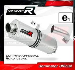 Dominator Εξάτμιση Τελικό Oval S.Steel Suzuki DL 1050 V Strom 2020 - 2024  Με Προδιαγραφές Θορύβου