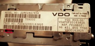 PEUGEOT 307/307 CC 964514597700 VDO RD3-00 Ράδιο-CD-MP3-thumb-2