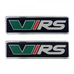 SKODA VRS ΣΗΜΑΤΑ ΒΙΔΩΤΑ 10 Χ 3 CM ΕΠΟΞΕΙΔΙΚΗΣ ΡΥΤΙΝΗΣ (ΥΓΡΟ ΓΥΑΛΙ) ΣΕ ΜΑΥΡΟ/ΧΡΩΜΙΟ ΓΙΑ ΠΑΤΑΚΙΑ - 2 ΤΕΜ.