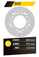 ΔΙΣΚΟΠΛΑΚΑ FE.S453 SUZUKI BURGMAN 250-400-650 ΕΜΠ. 260-121 4.5 5Τ FE