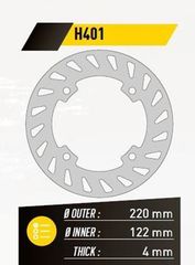 ΔΙΣΚΟΠΛΑΚΑ FE.H401 HONDA AX-1 CR 125-250 ΟΠ. 220-124 4Τ FE