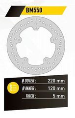 ΔΙΣΚΟΠΛΑΚΑ FE.BM550 BMW S 1000 RR ΟΠ. 220-120 5Τ FE