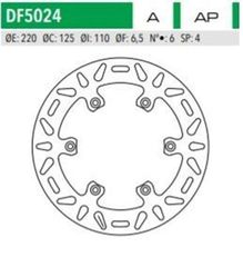 ΔΙΣΚΟΠΛΑΚΑ DF5024A KTM EXC 125 250 300 ΟΠΙΣΘ 220-125-110 6ΤΡ NEWFREN