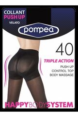 Γυναικείο Καλσόν POMPEA Push Up -40 den Μπεζ