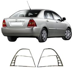 Μασκάκια Πισινών Φαναριών Χρωμίου Για Toyota Corolla Sedan 04-06 2 Τεμάχια