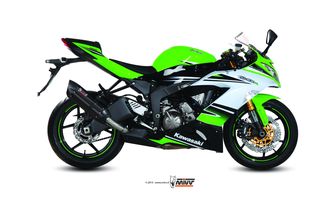 Εξάτμιση Τελικό Mivv Suono Black Steel/carbon End Kawasaki ZX6R 2009-2013**