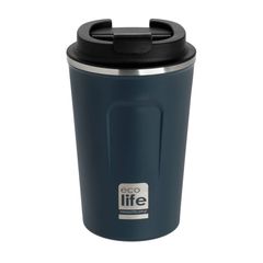 Ecolife Ποτήρι Θερμός Σκούρο Μπλε 370ml