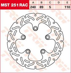 ΔΙΣΚΟΠΛΑΚΑ MST251RAC SUZUKI GSX-R 750 SV 650 240-89 5ΤΡ ΟΠ TRW LUCAS