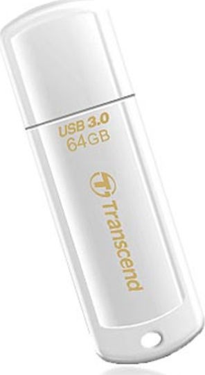 Transcend JetFlash 730 64GB USB 3.0 Stick Λευκό
