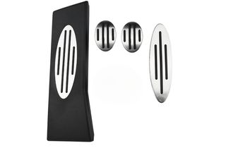 Σετ Καλύμματα Πεντάλ Με Footrest Για Mini Cooper One-Countryman-R56-R60-R61-F54-F55-F56 Για Χειροκίνητο Σασμάν