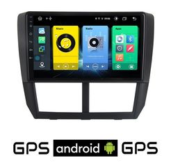 SUBARU IMPREZA (2008-2013) Android οθόνη αυτοκίνητου με GPS WI-FI (ηχοσύστημα αφής 9" ιντσών OEM Youtube Playstore MP3 USB Radio Bluetooth Mirrorlink εργοστασιακή, 4x60W, AUX) SU76