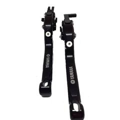 ΜΑΝΕΤΕΣ YAMAHA FZ1 FAZER 2006-2015 ΣΠΑΣΤΕΣ ΡΥΘΜΙΖΟΜΕΝΕΣ ΜΑΥΡΕΣ ΜΕ LOGO