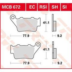 ΤΑΚΑΚΙΑ MCB672LC PEGASO650 ΟΠΙΣΘΙΑ TRW LUCAS XT660 ΟΠΙΣ