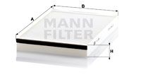 Φίλτρο, αέρας εσωτερικού χώρου MANN-FILTER CU3054
