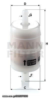 Φίλτρο καυσίμου MANN-FILTER WK326