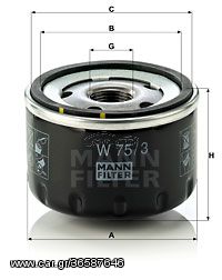 Φίλτρο λαδιού MANN-FILTER W753