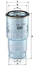 Φίλτρο καυσίμου MANN-FILTER WK7202x