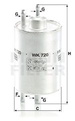 Φίλτρο καυσίμου MANN-FILTER WK720