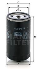 Φίλτρο καυσίμου MANN-FILTER WK8456