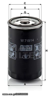 Φίλτρο λαδιού MANN-FILTER W71914