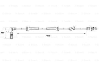 Αισθητήρας, στροφές τροχού BOSCH 0265007033