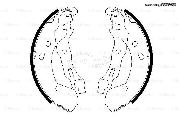 Σετ σιαγόνων φρένων BOSCH 0986487668