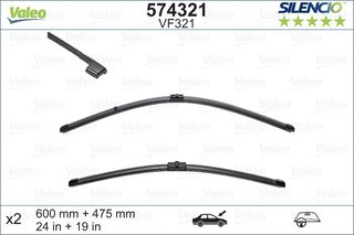 VALEO Silencio X-Trm ΜΑΚΤΡΟ ΥΑΛΟΚΑΘΑΡΙΣΤΗΡΑ ΣΕΤ
