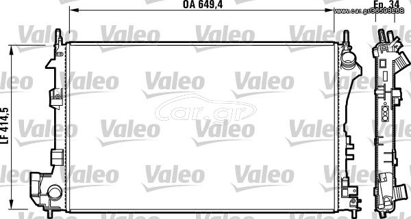 Ψυγείο, ψύξη κινητήρα VALEO 732877