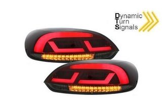LITEC Lightbar LED Taillights suitable for VW SCIROCCO MK3 III (2008-2013) Black/Smoke with Dynamic Sequential Turning Light eautoshop gr 