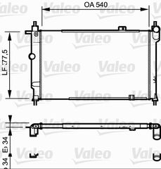 Ψυγείο, ψύξη κινητήρα VALEO 730993