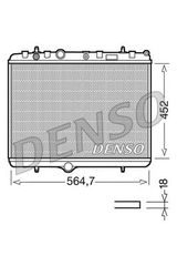 Ψυγείο, ψύξη κινητήρα DENSO DRM21055