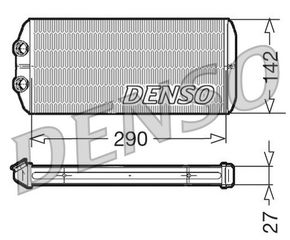 Εναλλάκτης θερμότητας, θέρμανση εσωτερικού χώρου DENSO DRR07005