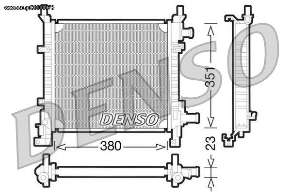 Ψυγείο, ψύξη κινητήρα DENSO DRM10061