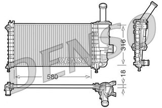 Ψυγείο, ψύξη κινητήρα DENSO DRM09100