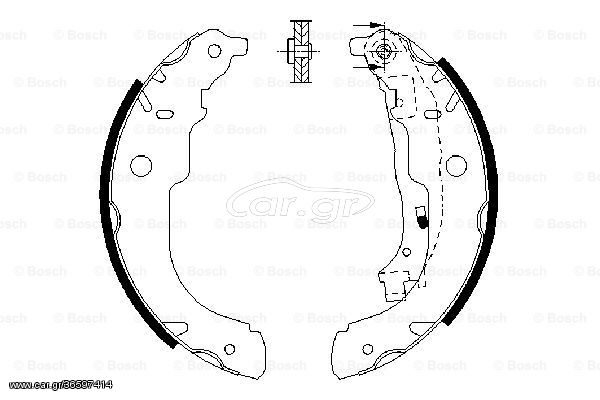 Σετ σιαγόνων φρένων BOSCH 0986487721