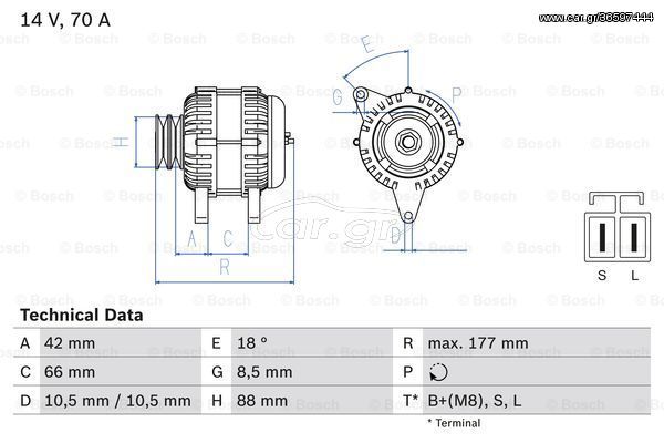 Γεννήτρια BOSCH 0986045541