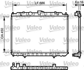 Ψυγείο, ψύξη κινητήρα VALEO 735063